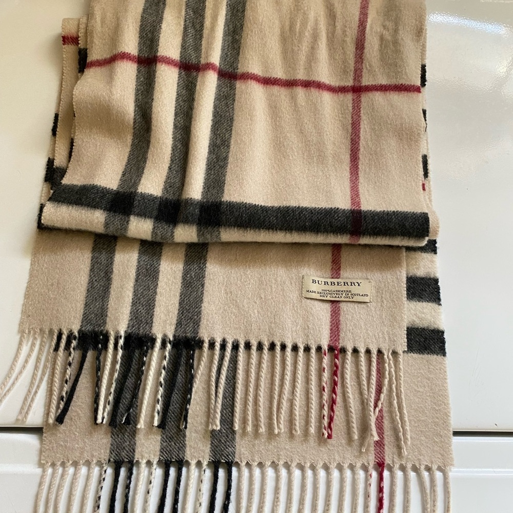 Burberry Classic Check Cashmere Scarf